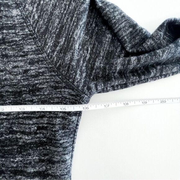 Banana Republic Sweater Knit Dress Black Marl Women's S Ruched Scoop Neck NWT - Picture 6 of 9